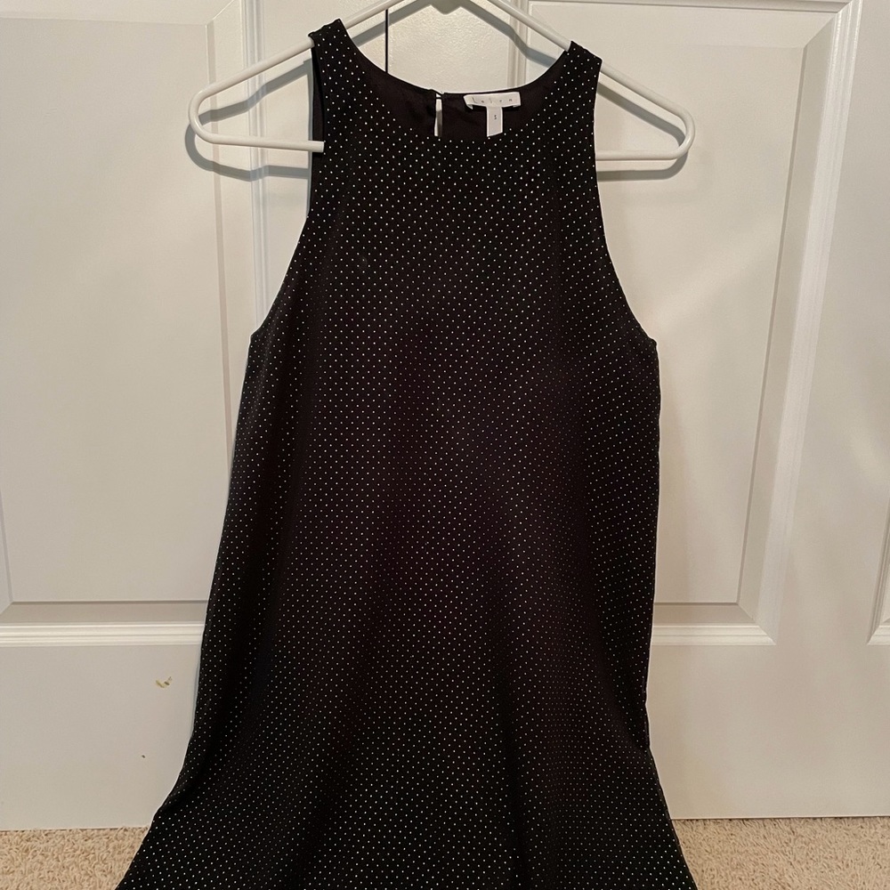 Leith black dress with gold or pattern size S